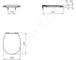 Ideal Standard Connect Air - WC sedátko ultra ploché, softclose, bílá E036601
