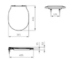 Ideal Standard Connect Air - WC sedátko wrapover, Soft-Close, černá E0368V3