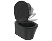 Ideal Standard Connect Air - Závěsné WC, AquaBlade, černá E0054V3