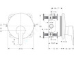 Ideal Standard Connect Blue - Páková sprchová baterie pod omítku, chrom A5801AA