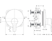 Ideal Standard Connect Blue - Páková sprchová baterie pod omítku, chrom A5801AA