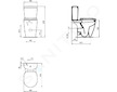 Ideal Standard Connect Freedom - WC kombi mísa Plus 6, bílá E607001