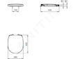 Ideal Standard Connect Freedom - WC sedátko se zpevněnými panty, bílá E824401
