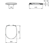 Ideal Standard Connect Freedom - WC sedátko se zpevněnými panty, bílá E824401