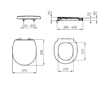 Ideal Standard Connect Space - WC sedátko Wrapover, SoftClose, EasyTakeOff, bílá E129101