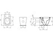 Ideal Standard Connect - Stojící WC s hlubokým splachováním, zadní/spodní odpad, bílá E823101