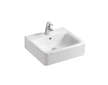 Ideal Standard Connect - Umyvadlo Cube, 50x46x18 cm, s přepadem, otvor pro baterii, s Ideal Plus, bílá E7138MA