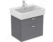 Ideal Standard Connect - Umyvadlo Cube  65x46x18 cm, s přepadem, otvor pro baterii, s Ideal Plus, bílá E7729MA