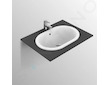 Ideal Standard Connect - Umyvadlo zápustné 62x18x41 cm, s přepadem, bílá E504901