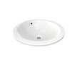 Ideal Standard Connect - Umyvadlo zápustné, průměr 48 cm, bez otvoru pro baterii, bílá E505401