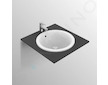 Ideal Standard Connect - Umyvadlo zápustné, průměr 48 cm, s přepadem, bílá E505301
