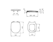 Ideal Standard Connect - WC sedátko, Soft close, bílá E712701