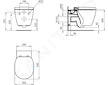 Ideal Standard Connect - Závěsné WC, Aquablade, bílá E047901