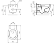 Ideal Standard Connect - Závěsné WC, Rimless, bílá E817401
