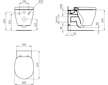 Ideal Standard Connect - Závěsné WC, s Aquablade technologií, s Ideal Plus, bílá E0479MA