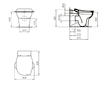 Ideal Standard Contour 21 - Stojící dětské WC, zadní odpad, Rimless, bílá S312301