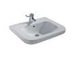 Ideal Standard Contour 21 - Umyvadlo bezbariérové, 60x18x56 cm, s přepadem, otvor pro baterii, bílá S238901