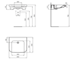 Ideal Standard Contour 21+ - Umyvadlo bezbariérové 65x56 cm, bez přepadu, bez otvoru pro baterii, SmartGuard+, bílá E3624HY
