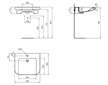 Ideal Standard Contour 21+ - Umyvadlo bezbariérové 65x56 cm, bez přepadu, otvor pro baterii, SmartGuard+, bílá E3621HY