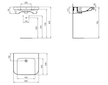 Ideal Standard Contour 21+ - Umyvadlo bezbariérové 65x56 cm, s přepadem, bez otvoru pro baterii, SmartGuard+, bílá E3623HY