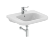 Ideal Standard Contour 21+ - Umyvadlo bezbariérové 65x56 cm, s přepadem, otvor pro baterii, SmartGuard+, bílá E3622HY