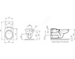 Ideal Standard Contour 21 - Závěsné WC bezbariérové, bílá V340401