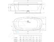 Ideal Standard Dea - Vana 190x90 cm, volně stojící, bílá E306801