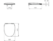 Ideal Standard Dea - WC sedátko ultra ploché softclose, bílá T676701