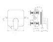 Ideal Standard Edge - Baterie pod omítku, chrom A7123AA