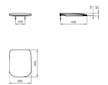 Ideal Standard Esedra - WC sedátko softclose, bílá T318101