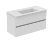 Ideal Standard Eurovit+ - Skříňka s umyvadlem, 55x100x44 cm, 2 zásuvky, lesklá bílá R0575WG