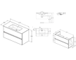 Ideal Standard Eurovit+ - Skříňka s umyvadlem, 55x100x44 cm, 2 zásuvky, lesklá bílá R0575WG