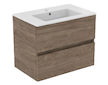 Ideal Standard Eurovit+ - Skříňka s umyvadlem, 55x70x44 cm, 2 zásuvky, ořech R0573Y9