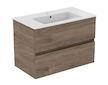Ideal Standard Eurovit+ - Skříňka s umyvadlem, 55x80x44 cm, 2 zásuvky, ořech R0574Y9