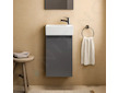Ideal Standard Eurovit+ - Skříňka s umývátkem, 55x35x20 cm, 1 dvířka, tmavě šedá R0569TI