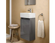 Ideal Standard Eurovit+ - Skříňka s umývátkem, 55x35x20 cm, 1 dvířka, tmavě šedá R0569TI