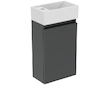 Ideal Standard Eurovit+ - Skříňka s umývátkem, 55x35x20 cm, 1 dvířka, tmavě šedá R0570TI