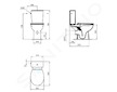 Ideal Standard Eurovit - Splachovací nádržka, boční napouštění, bílá W327901