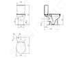 Ideal Standard Eurovit - Splachovací nádržka, spodní napouštění, bílá W328001