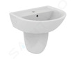 Ideal Standard Eurovit - Umyvadlo 50x44 cm, s přepadem, otvor pro baterii, bílá W332801