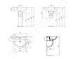 Ideal Standard Eurovit - Umyvadlo 60x47 cm, s přepadem, otvor pro baterii, bílá W332301