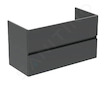 Ideal Standard Eurovit - Umyvadlová skříňka, 55x100x44 cm, 2 zásuvky, lesklá šedá R0265TI