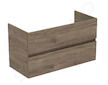 Ideal Standard Eurovit - Umyvadlová skříňka, 55x100x44 cm, 2 zásuvky, ořech R0265Y9