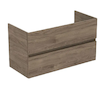 Ideal Standard Eurovit+ - Umyvadlová skříňka, 55x100x44 cm, 2 zásuvky, ořech R0265Y9