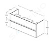Ideal Standard Eurovit - Umyvadlová skříňka, 55x120x44 cm, 2 zásuvky, ořech R0266Y9