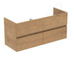 Ideal Standard Eurovit - Umyvadlová skříňka, 55x120x44 cm, 4 zásuvky, dub R0267Y8