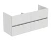 Ideal Standard Eurovit+ - Umyvadlová skříňka, 55x120x44 cm, 4 zásuvky, lesklá bílá R0267WG