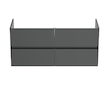 Ideal Standard Eurovit+ - Umyvadlová skříňka, 55x120x44 cm, 4 zásuvky, lesklá šedá R0267TI