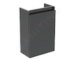 Ideal Standard Eurovit - Umyvadlová skříňka, 55x35x20 cm, 1 dvířka, panty L/P, lesklá šedá R0271TI