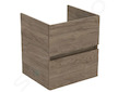 Ideal Standard Eurovit - Umyvadlová skříňka, 55x50x44 cm, 2 zásuvky, ořech R0256Y9